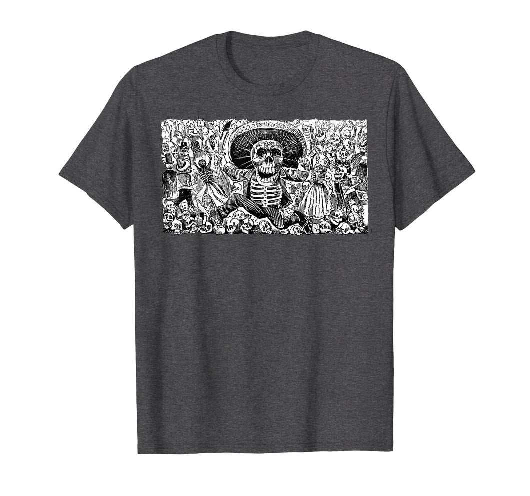 Skeleton Sombrero Mexico Day Of The Dead Dia De Los Muertos  T-Shirt