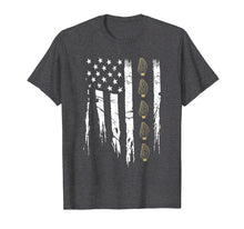 Load image into Gallery viewer, American Mushroom Hunter T Shirt with Morels in USA Flag
