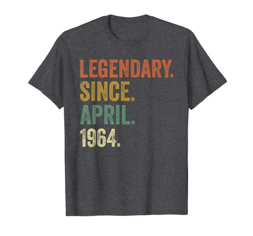 Vintage April 1964 Tshirt, 55th Birthday Men Women T-Shirt
