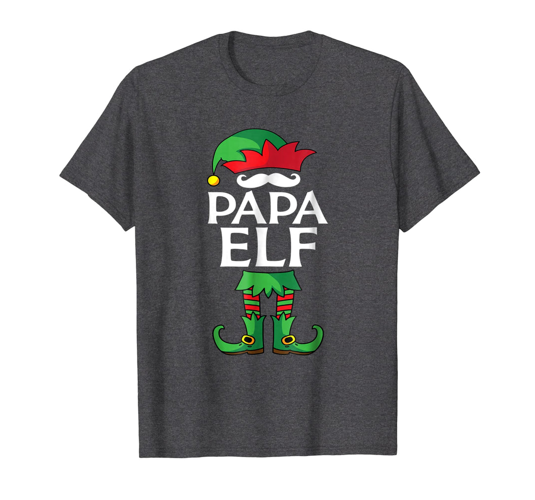 Papa Elf Costume Christmas Holiday Matching Family T-shirt