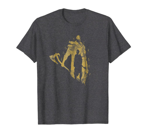 God of War Kratos and Atreus One Color Gold T-shirt