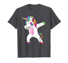 Load image into Gallery viewer, Dabbing Unicorn T-Shirt - Dab Dance Rainbow Unicorn Shirt
