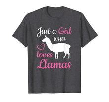 Load image into Gallery viewer, Just a Girl Who Loves Llamas - Cute Animal Lover T-shirt
