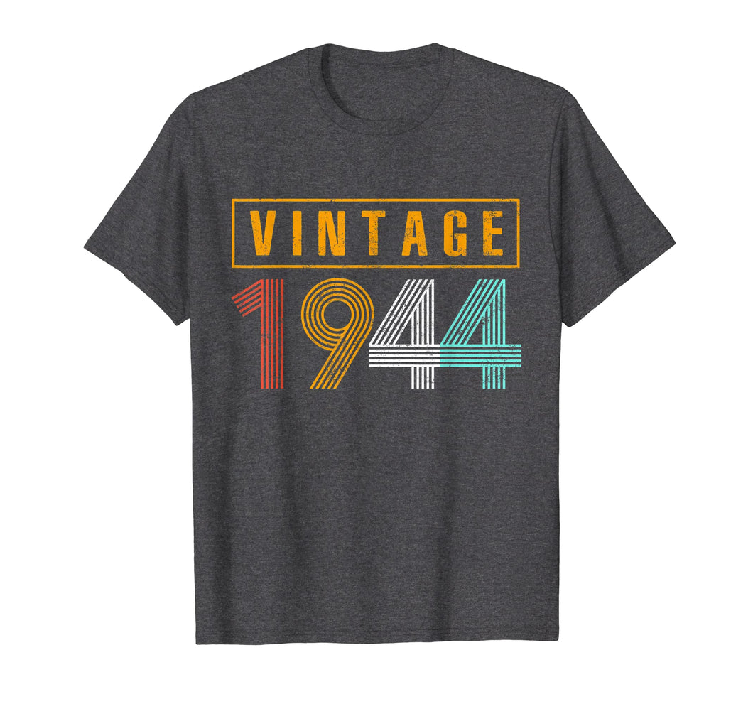 75 Years Old 1944 Vintage 75th Birthday T Shirt Decorations