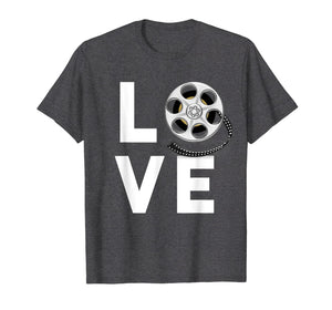 I Love Movies T-Shirt Gifts for Film Lovers, Students & Fans