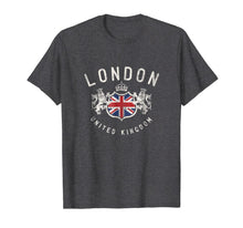 Load image into Gallery viewer, London Great Britain Vintage Crown Flag T-shirt
