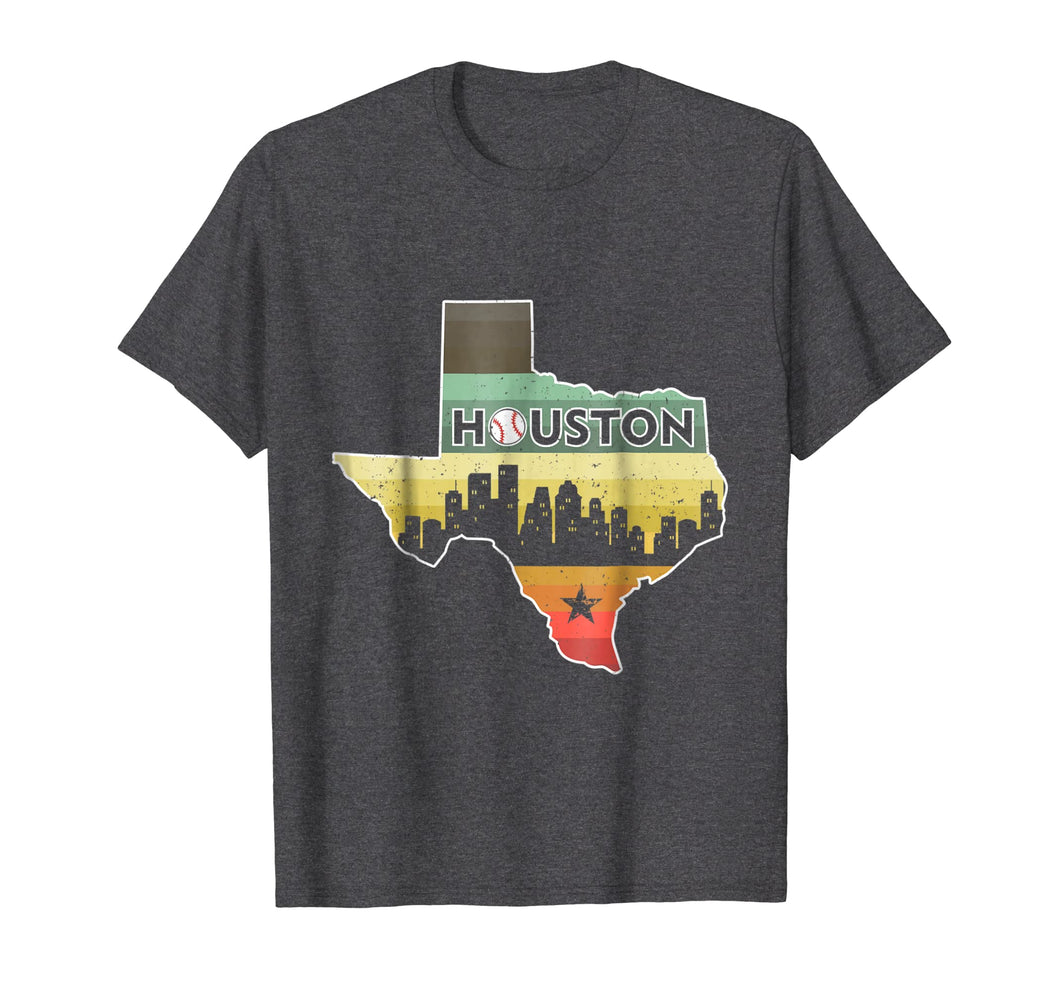 Houston Retro Baseball T-Shirt - Vintage Houston Baseball