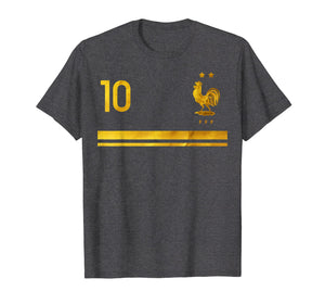 France Football Jersey Equipe de France Golden T-Shirt