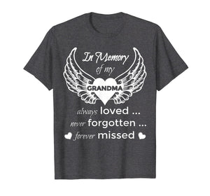 In Memory of My Grandma Guardian Angel Wings T Shirt