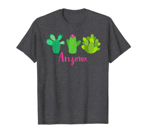 Arizona Cactus Plant with Flower T-Shirt for Women