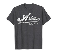 Load image into Gallery viewer, Aries Zodiac 1977 - 42nd Bday T-Shirt For Men Women
