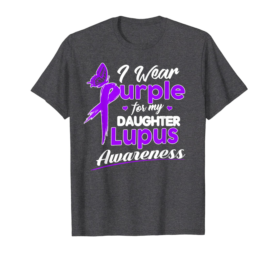 I Wear Purple For My Daughter T Shirt Lupus Awareness Shirt