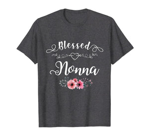 Blessed Nonna T-Shirt With Floral, Heart Mother's Day Gift