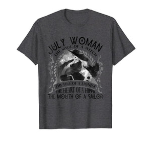 July Woman The Soul Of A Witch T-shirt Cancer Pride