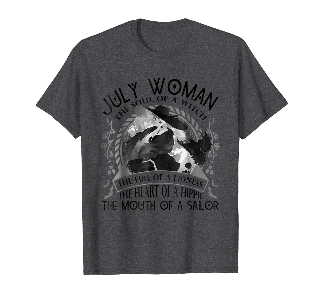 July Woman The Soul Of A Witch T-shirt Cancer Pride