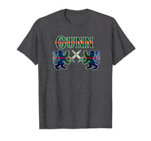 Load image into Gallery viewer, Clan Gunn Scottish T-Shirt Family Kilt Tartan Lion Gift
