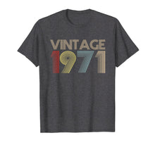 Load image into Gallery viewer, 48th Birthday Gift Idea Vintage 1971 T-Shirt Distressed
