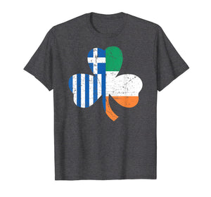 St. Patrick's Day Greek Flag Irish T-Shirt Greece Gift