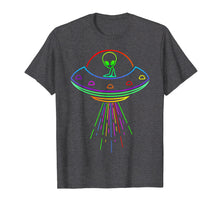 Load image into Gallery viewer, Space Alien UFO Neon Lights Rave Alien Lovers T-Shirt MM
