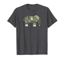 Load image into Gallery viewer, Dollar Bill Origami Elephant T-Shirt-Good Luck Shirt
