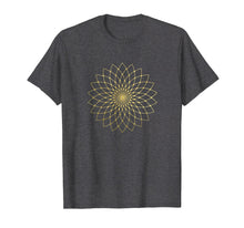 Load image into Gallery viewer, Lotus Flower Sacred Geometry Tshirt Gift Yoga Tee
