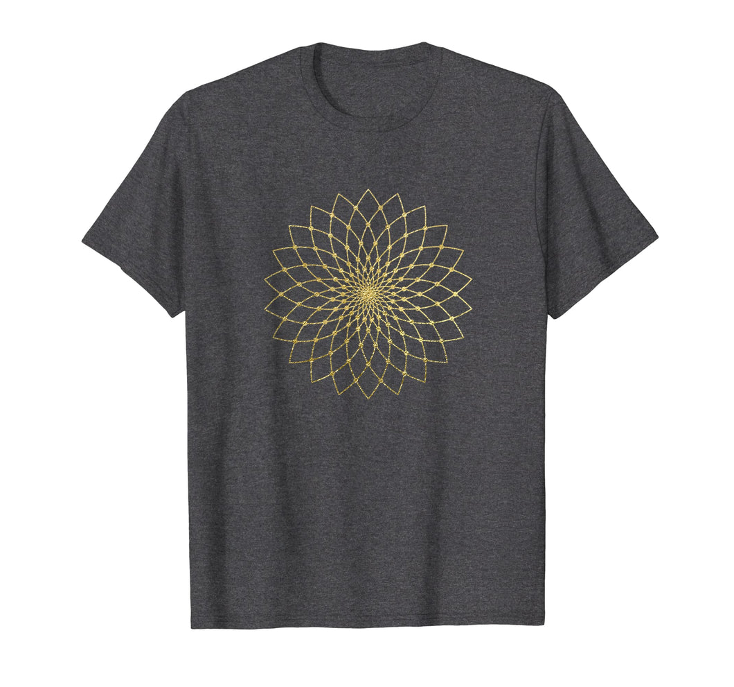 Lotus Flower Sacred Geometry Tshirt Gift Yoga Tee