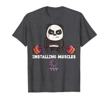 Load image into Gallery viewer, Panda Weightlifting T Shirt Gym Workout Humor Deadlift Tee

