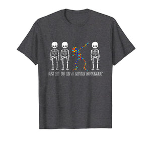 Its OK To Be A Little Different Skeleton Dabbing Gift Shirt