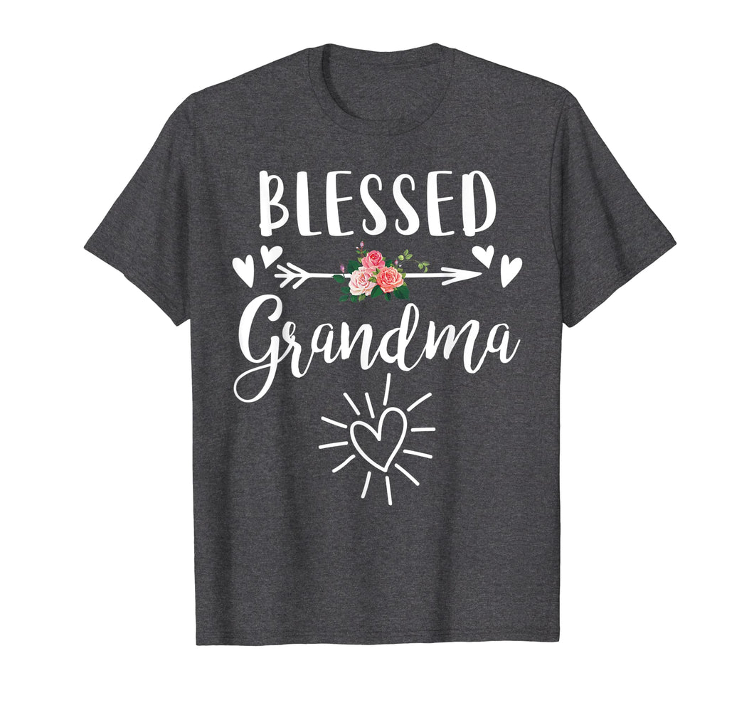 Blessed Grandma T-Shirt with floral, heart Mother's Day Gift