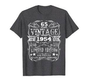 Made In 1954 65 Years Old Vintage 65th Birthday Gift T-Shirt