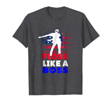 Load image into Gallery viewer, Floss Like a Boss Shirt, 4th of July Red White And Blue Tee
