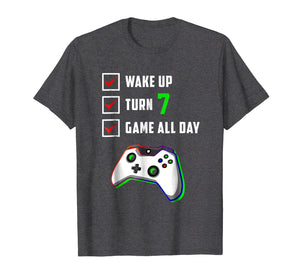 7th Gamer Birthday Shirt Level 7 Unlocked T Shirt Gifts