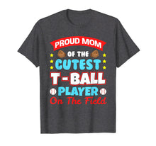 Load image into Gallery viewer, Mom Tee Ball Player T-ball T shirt Gifts for Boys Girls Bat
