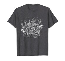 Load image into Gallery viewer, Crystals, Mushrooms, Plants Witchy Goth Punk Tee
