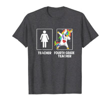 Load image into Gallery viewer, Fourth 4th Grade Teacher Unicorn Dabbing Funny T Shirt Gift
