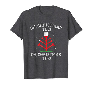 Funny Golfing Christmas T-Shirt O Christmas Tee Golf Pun