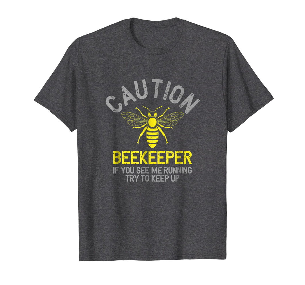 Mens Beekeeper T-Shirt Caution Beekeeping Funny Bee Lover Gift