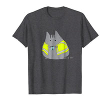 Load image into Gallery viewer, Chubby Kitten Wearing Safety Vest Funny T-Shirt
