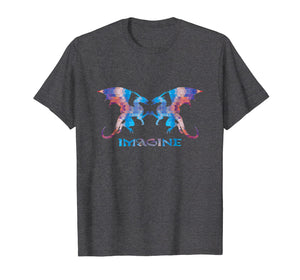Fractal Fantasy Dragons - Imagine - T-Shirt