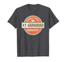 Load image into Gallery viewer, Mens Granddad Funny Number 1 Vintage Fathers Day Shirt

