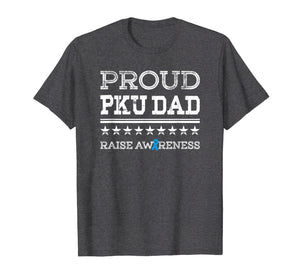 Mens PKU Awareness Proud Dad Stars & Stripes T Shirt for Men