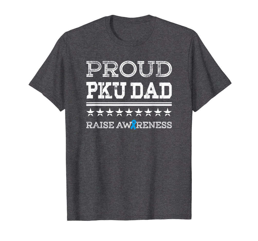 Mens PKU Awareness Proud Dad Stars & Stripes T Shirt for Men