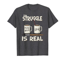 Load image into Gallery viewer, Funny Art Teacher Shirts The Struggle Is Real Painter Gift
