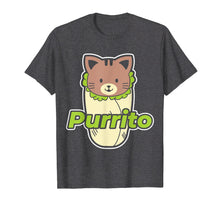 Load image into Gallery viewer, Funny Purrito Burrito Purring Cat T-Shirt
