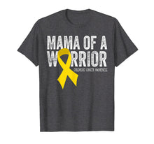 Load image into Gallery viewer, Mama of a Warrior Childhood Cancer T Shirt Ribbon Oncology
