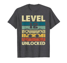 Load image into Gallery viewer, Level 12 Unlocked T-Shirt Vintage Gamer 12th Birthday Gifts

