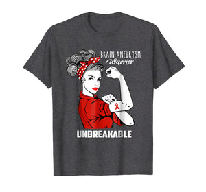 Brain Aneurysm Warrior Unbreakable Shirt Awareness Gift