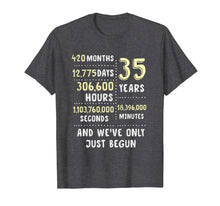 Load image into Gallery viewer, 35 Years Wedding Anniversary (Coral, Jade) Tee Gift for Her
