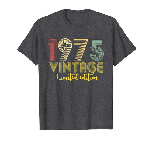Vintage 1975 T-Shirt Born in 1975 Retro 44th Birthday Gifts