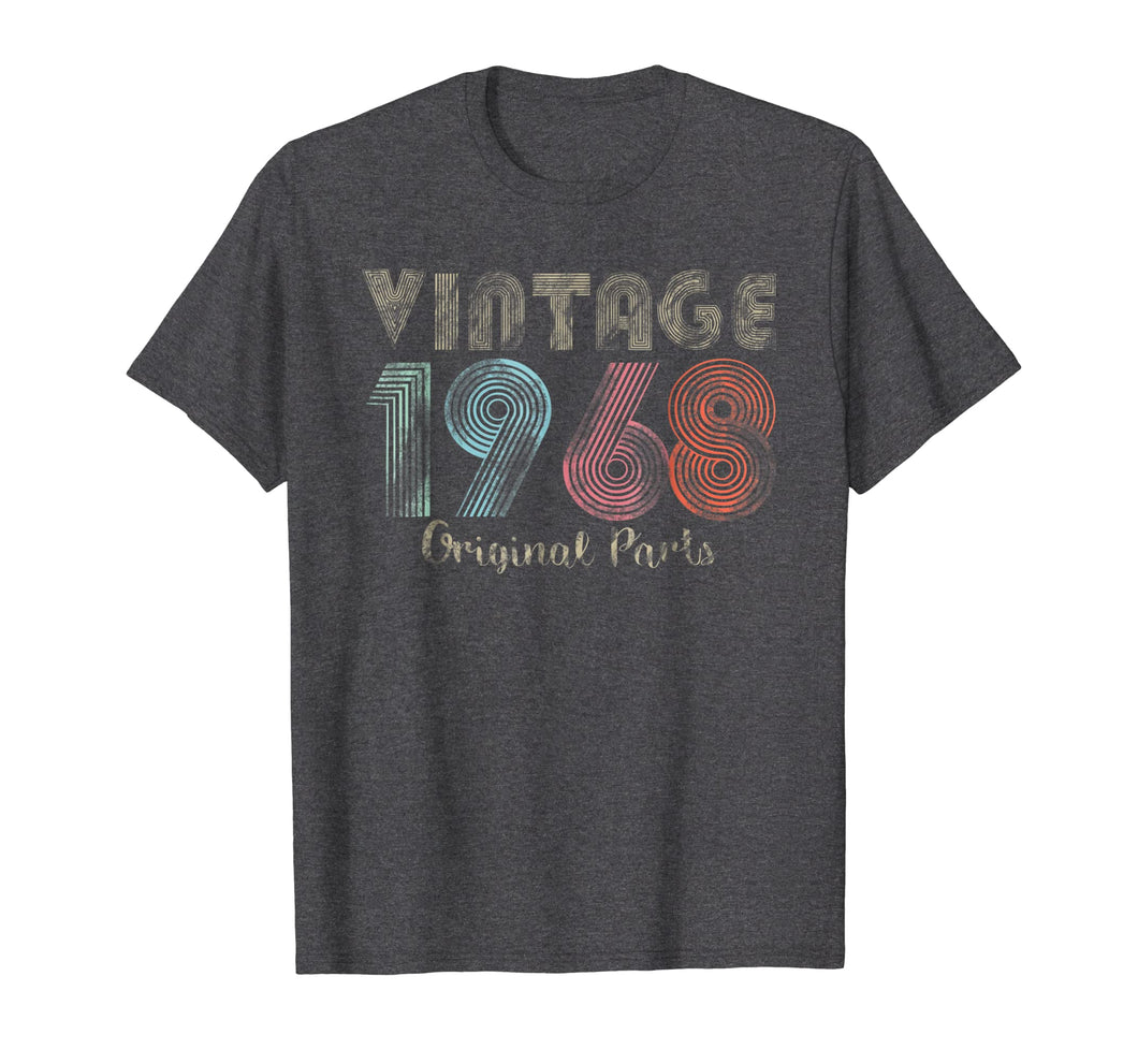 Original Parts 1968 50th Birthday Retro Color Tee Shirt